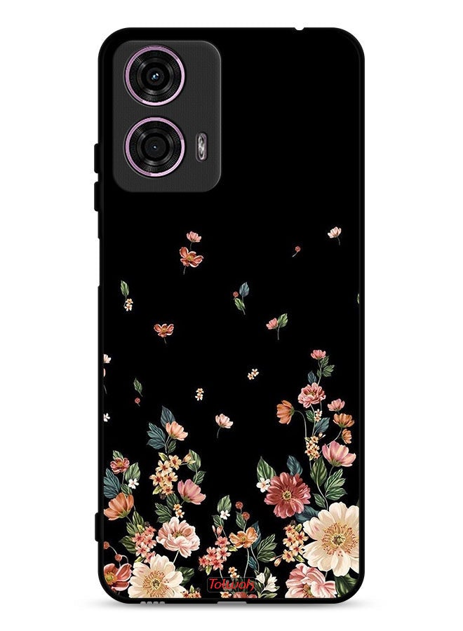 Tolwak Motorola Moto G24 4G Protective Case Cover Small Flowers In Bottom - Image 1