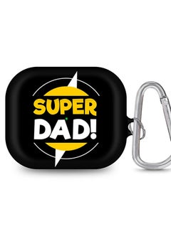 StylePods Case for Airpods 3rd Gen Case With Anti-Lost Keychain - Super Dad