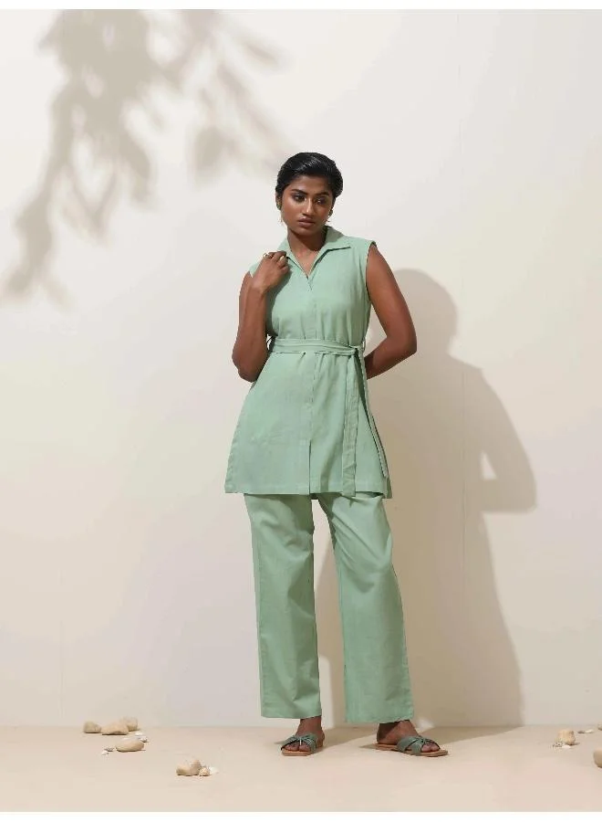 ترو برونز طقم قطن أخضر نعناعي من ترو براونز