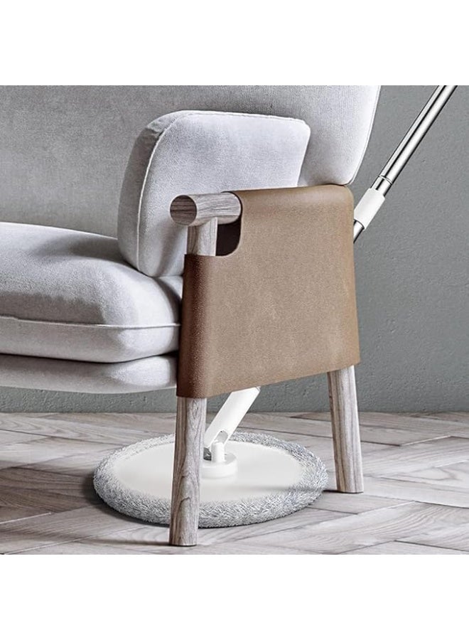 Be care 360 Degree Rotating Mop and Bucket Flat Self-Separating Laminating Mop Set with 2 Microfiber Pads and Extendable Handle Perfect for Cleaning All Kinds of Floors - Image 2