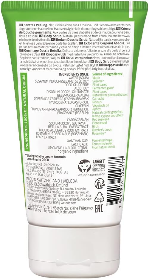 Weleda Birch Body Scrub 150 ml - Image 2