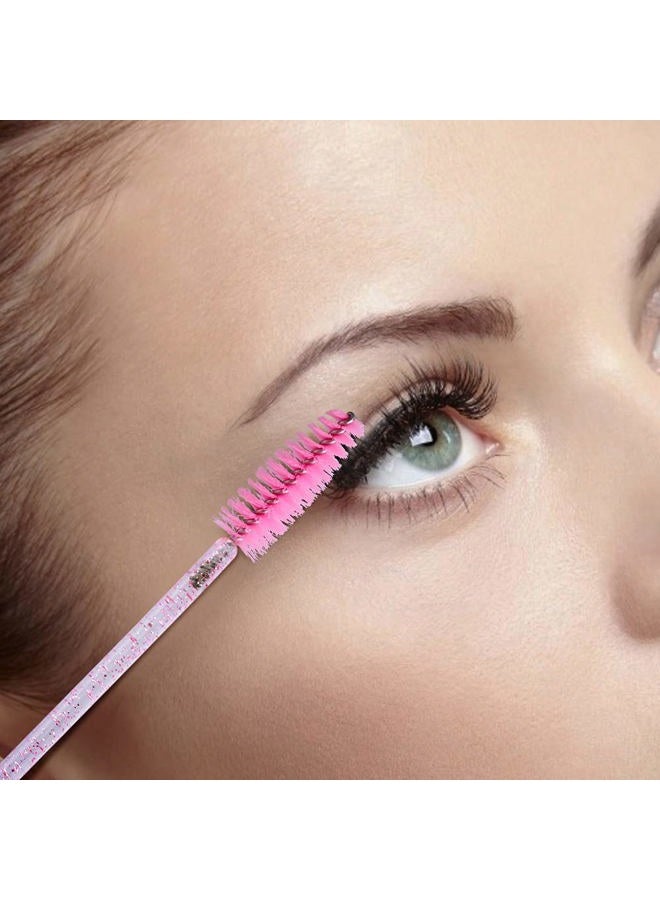 g2plus 100PCS Crystal Eyelash Mascara Brushes Wands Applicator Makeup Kits - Image 4
