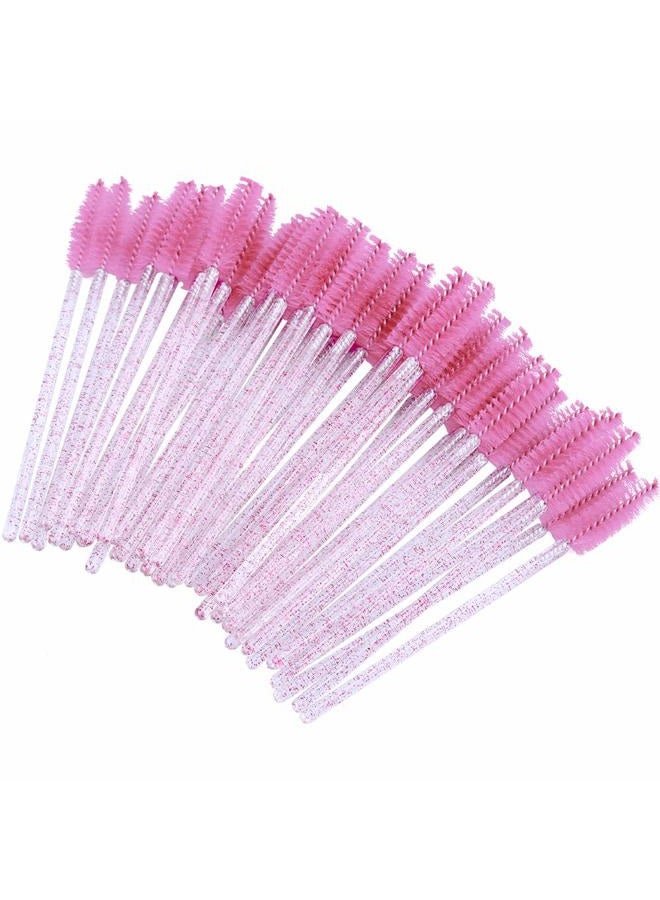 g2plus 100PCS Crystal Eyelash Mascara Brushes Wands Applicator Makeup Kits - Image 3