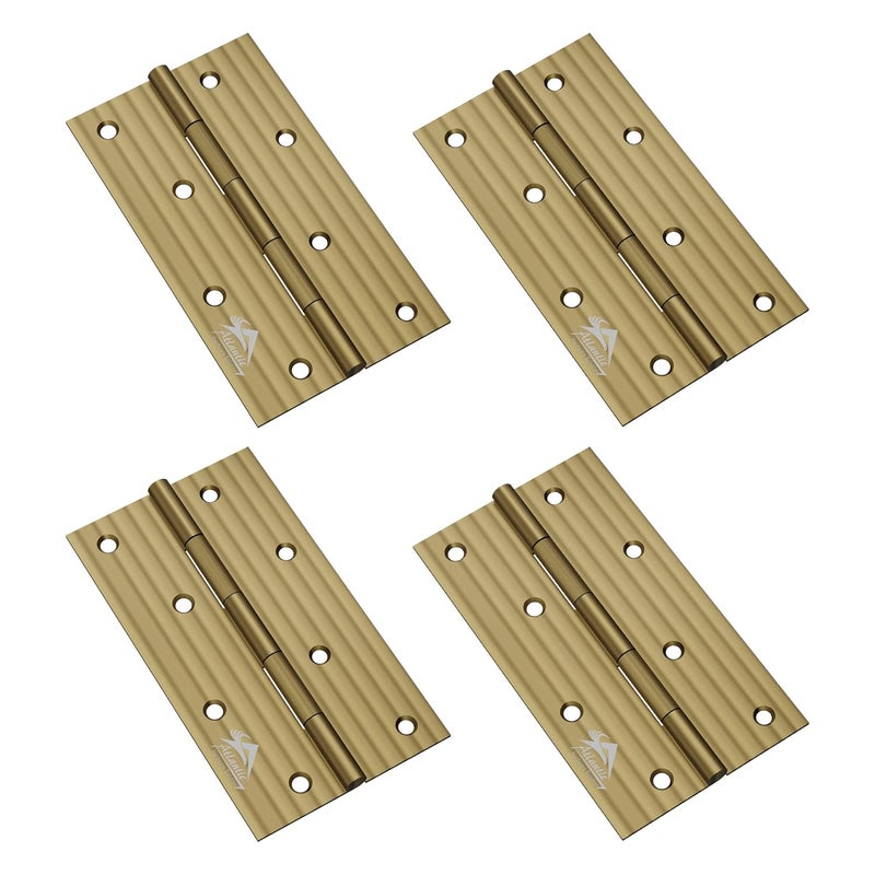 Atlantic Door Butt Hinges 5 Inch x 12 Gauge/2.5 MM Thickness, Premium Stainless Steel Welded Head, Antique Finish, Pack of 4 Pcs - Image 1