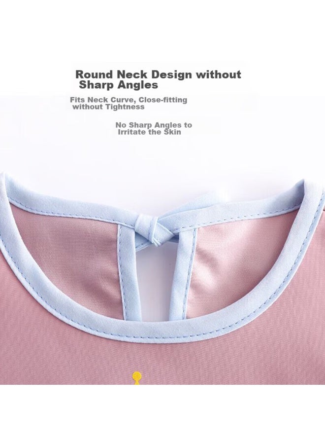 9i9 Baby Eating Smock, Kindergarten Drawing Smock, Long-sleeve Waterproof Infant Anti-dirt A, A464 Pink - Image 4