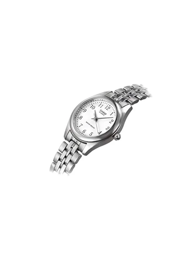 CASIO Women's Analog Display Watch With Silver Stainless Steel Strap - LTP-1129A-7BRDF