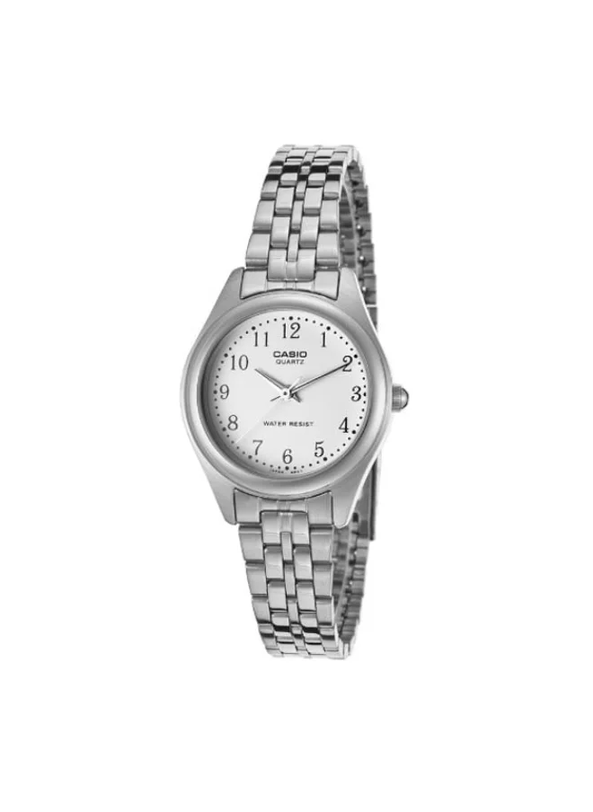 CASIO Women's Analog Display Watch With Silver Stainless Steel Strap - LTP-1129A-7BRDF
