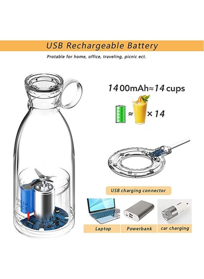 Arabest - Personal Size Blender, Portable Blender, Battery Powered USB Blender (White) - Image 1