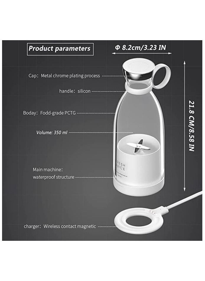 Arabest - Personal Size Blender, Portable Blender, Battery Powered USB Blender (White) - Image 1