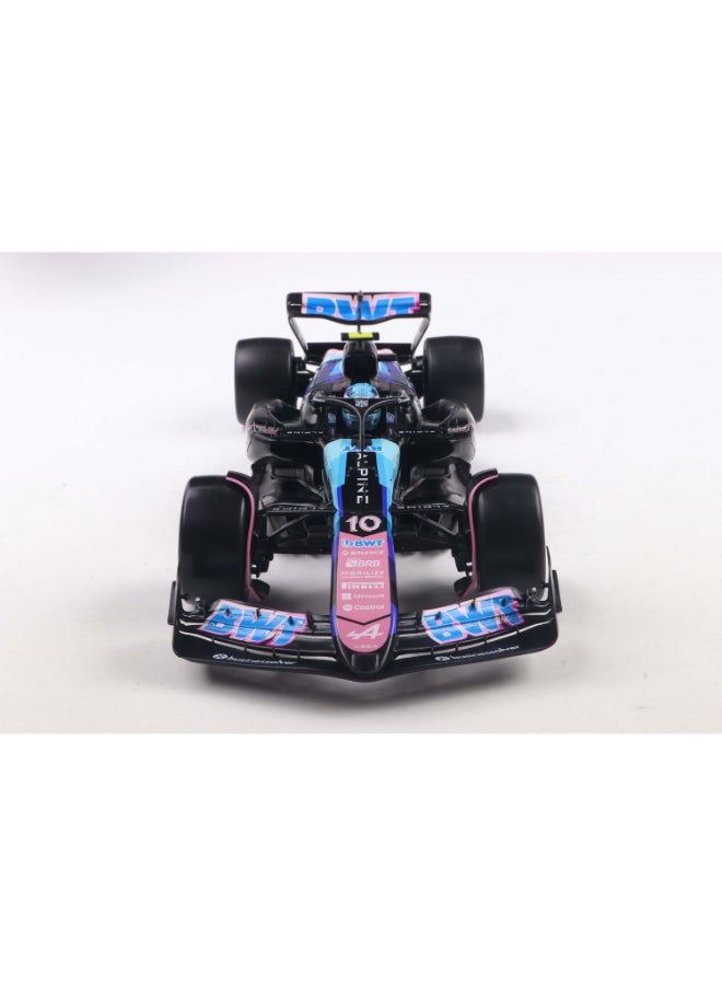 Solido Alpine F1 Team A524 Brazilian GP 2024 P. Gasly Diecast Model Car, 1:18 Scale Formula 1 Race Car, Blue Collector Display Model with Directional Wheels - Image 3