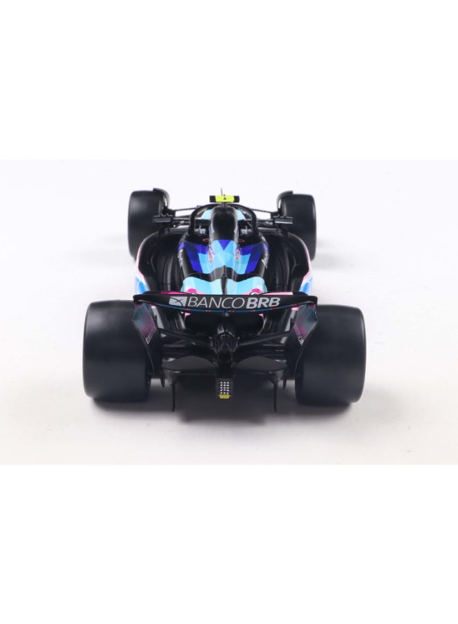 Solido Alpine F1 Team A524 Brazilian GP 2024 P. Gasly Diecast Model Car, 1:18 Scale Formula 1 Race Car, Blue Collector Display Model with Directional Wheels - Image 4