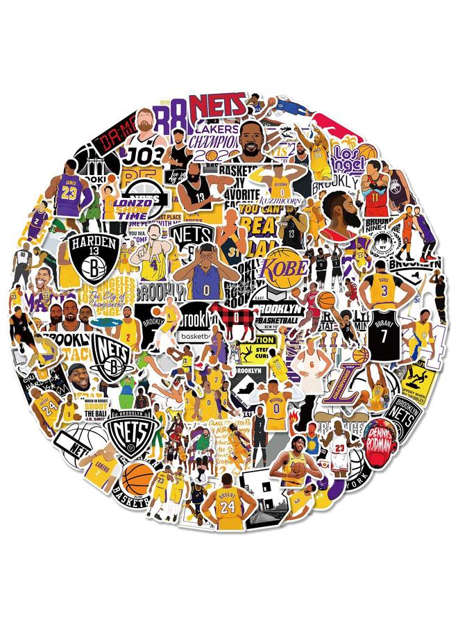 Bluejw Selling 200 NBA Stickers Superstar Kobe Kobe Black Mamba Stickers Luggage Notebook Waterproof Stickers - Image 1