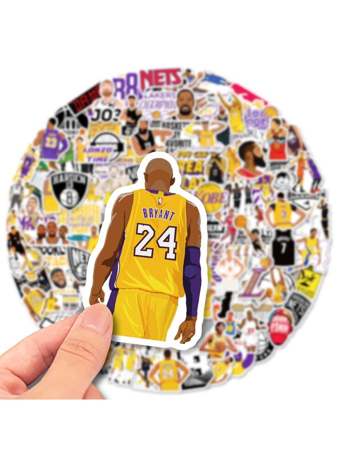 Bluejw Selling 200 NBA Stickers Superstar Kobe Kobe Black Mamba Stickers Luggage Notebook Waterproof Stickers - Image 3
