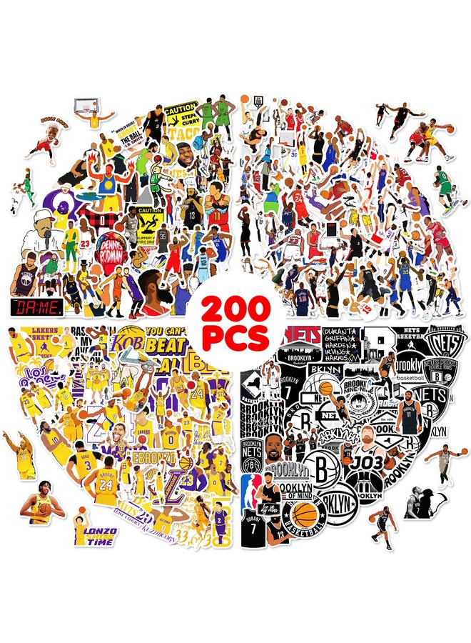 Bluejw Selling 200 NBA Stickers Superstar Kobe Kobe Black Mamba Stickers Luggage Notebook Waterproof Stickers - Image 2