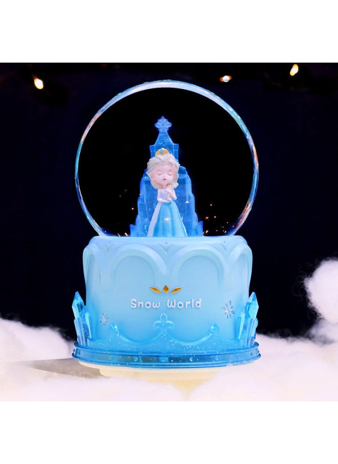 Generic - Shake Sound Explosions Capybara Capibala Crystal Ball Ornaments Turn Snow Glowing Bright Music Box A Generation Of Hair-Color:2337 Castle-Size:N Large Size 100 Internal Rotation + Falling Snow + Light + Music - Image 1