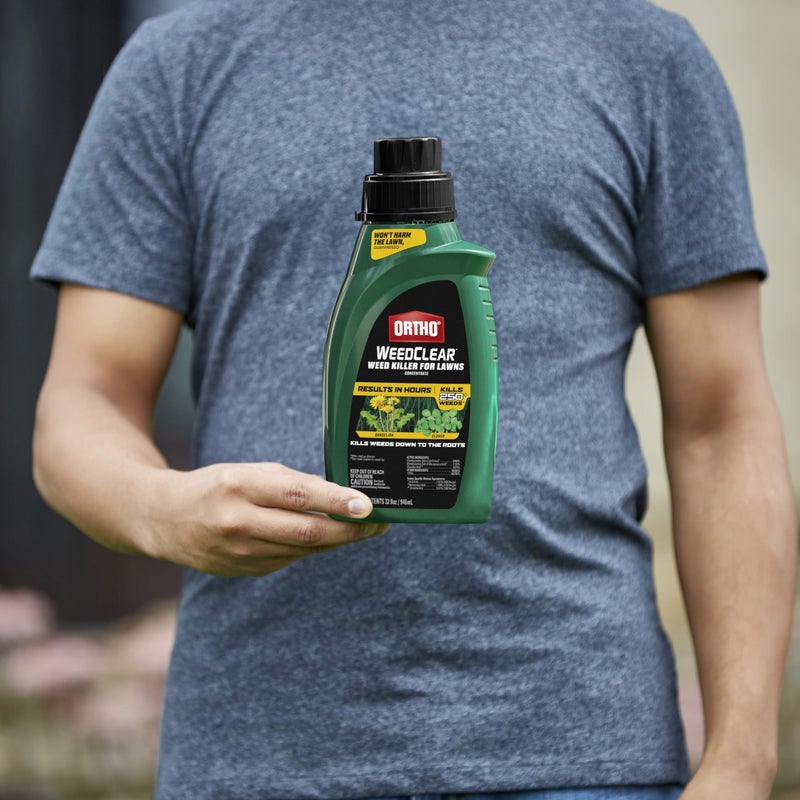 Ortho WeedClear Weed Killer for Lawns Concentrate - Kills Dandelion & Clover, Weed Killer Concentrate, 32 fl. oz. - Image 2