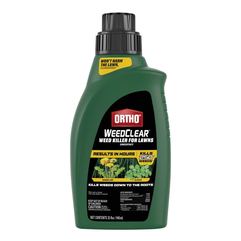Ortho WeedClear Weed Killer for Lawns Concentrate - Kills Dandelion & Clover, Weed Killer Concentrate, 32 fl. oz. - Image 1