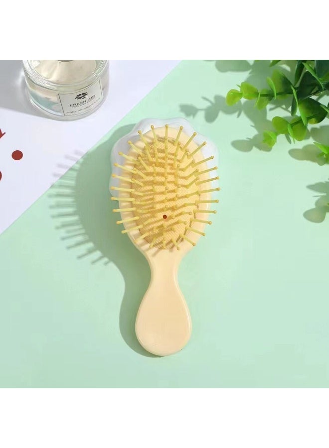 يوكانبي 2 قطع محمولة وسادة هواء مصغرة فرشاة الشعر-شعيرات نايلون ناعمة للشعر الرطب والجاف ، رفيق السفر المثالي ، هدية عيد الميلاد المثالية - Image 1