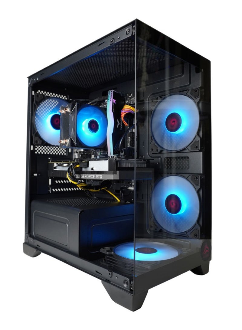 قلاعب Gaming PC With Core i5-13400F Processor/16GB RAM DDR5/1TB SSD 8GB Nivida GeForce RTX 3050 Graphics/Windows 10 Pro/ Black - Image 1