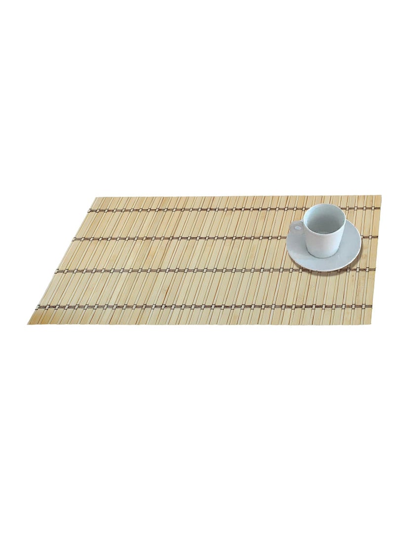 Versatile Bamboo Mat for Holding Hot Pots, Serving Cheese, and Making Sushi - 3 Pack - Image 2