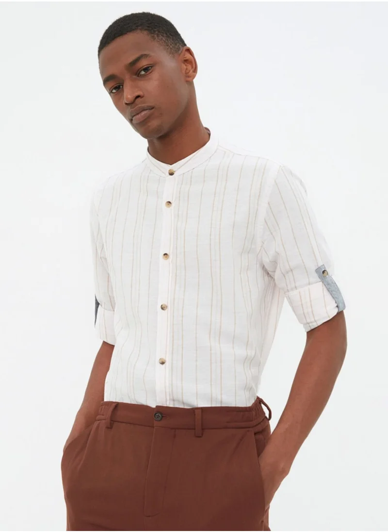 trendyol Striped Slim Fit Shirt