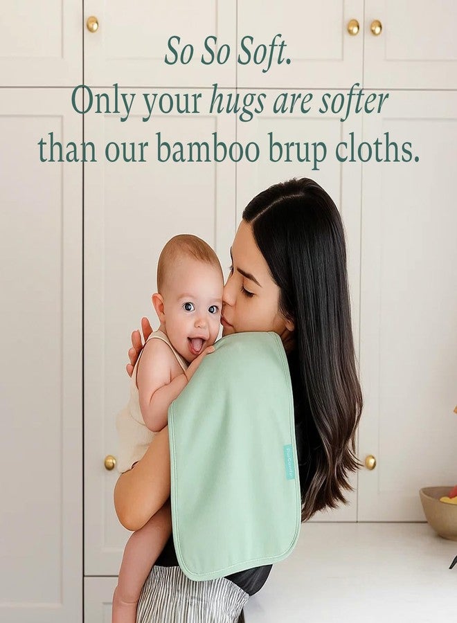 PurComfy Supersoft Burp Cloths, Premium Bamboo Viscose Baby Burp Cloths, Absorbent & Skin-Friendly, Large 21” x 10”, Unisex Baby Essentials for Feeding, Spit-Up, 3-Pack - Image 2