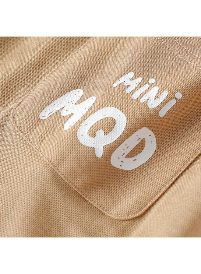 Mqdmini Boys' Pants Children's Mosquito-repellent Trousers Kids Summer Breathable Long Pants Smiley Xixi Khaki; 120