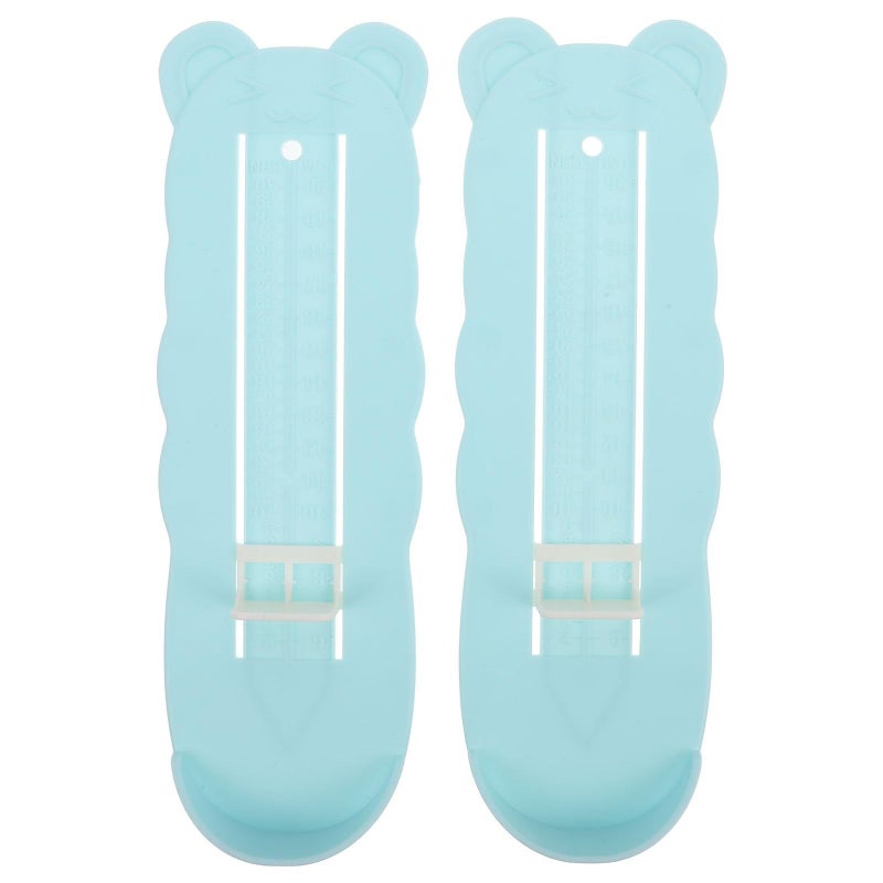 2pcs Shoe Sizer Foot Length Measuring Ruler Portable ABS Measurement Device Simple to Use for Infants - Image 2