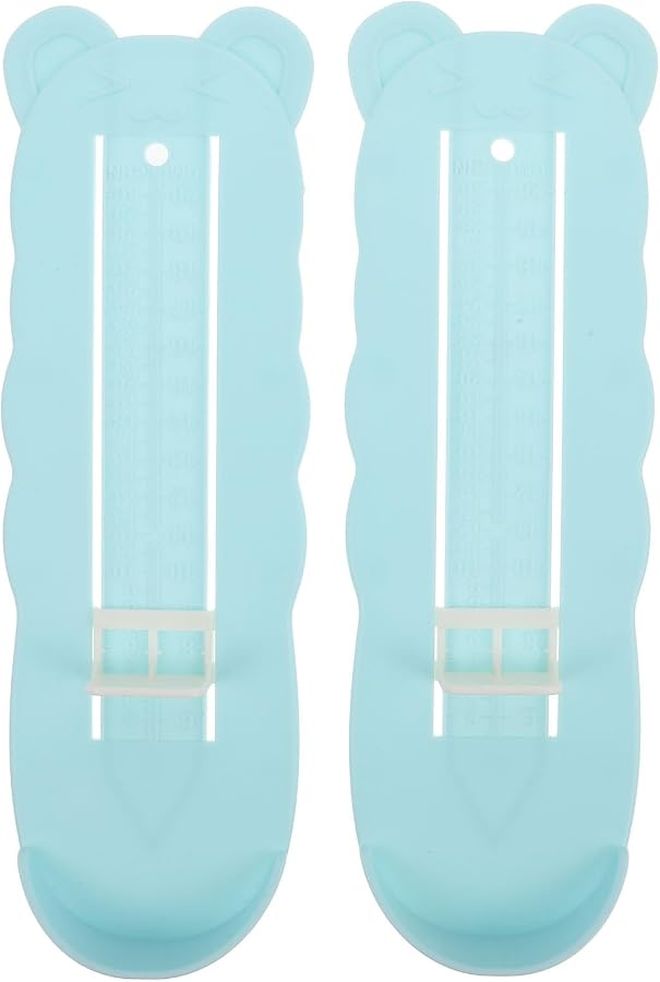 2pcs Shoe Sizer Foot Length Measuring Ruler Portable ABS Measurement Device Simple to Use for Infants - Image 1