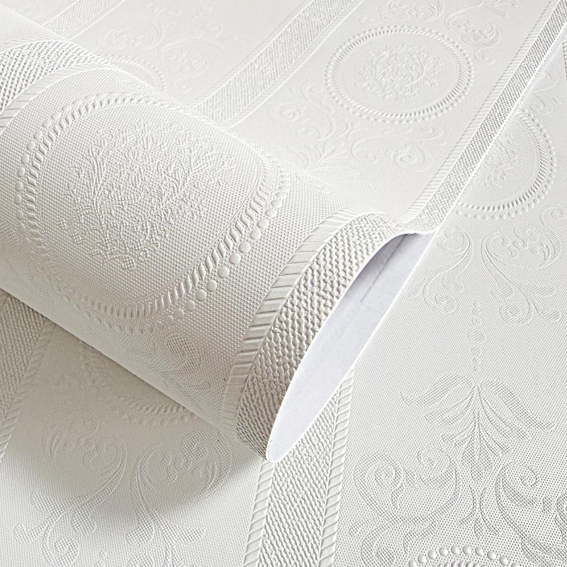 JiffDiff Wallpaper Peel and Stick Textured,3D Embossed Wall Paper Stick on Wallpaper Modern Waterproof Self Adhesive Contact Paper(17.3" x 400") - Image 1