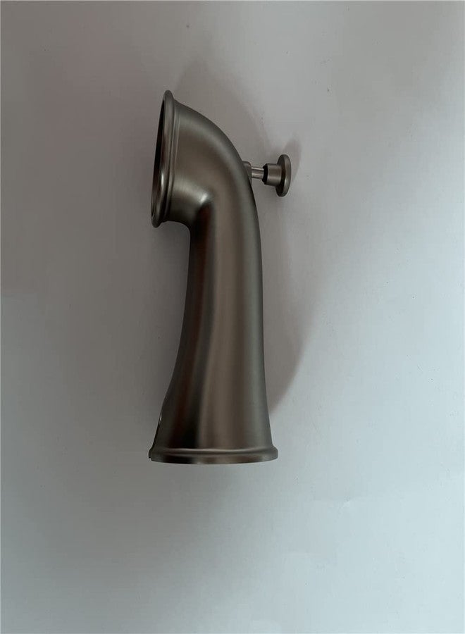 Weirun Bathroom Shower Bathtub Faucet Water Outlet Bath Slip-On Pull-up Diverter Tub Spout 4 Inches 1/2" Copper Pipe, Brushed Nickel - Image 2