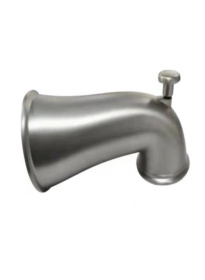 Weirun Bathroom Shower Bathtub Faucet Water Outlet Bath Slip-On Pull-up Diverter Tub Spout 4 Inches 1/2" Copper Pipe, Brushed Nickel - Image 1