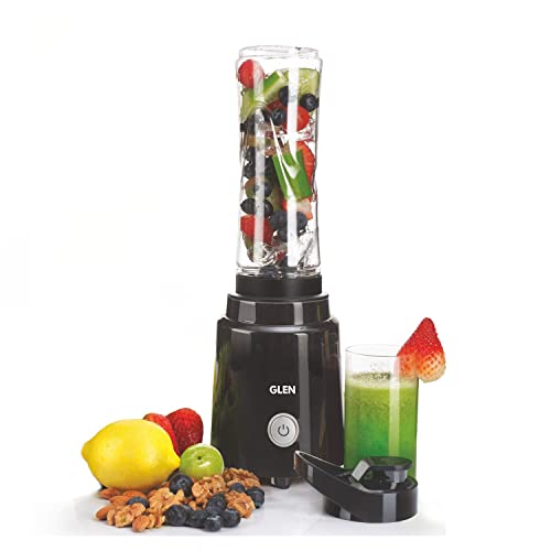 Glen Electric Personal Blender 200W 0.6 Litres BPA free Bottle with carry handle - Black (4047 BL), 2 Years Warranty - Image 1