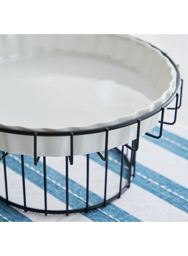 Home Box Muffin Server with Stand - White and Black - Image 4