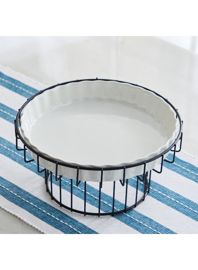 Home Box Muffin Server with Stand - White and Black - Image 2