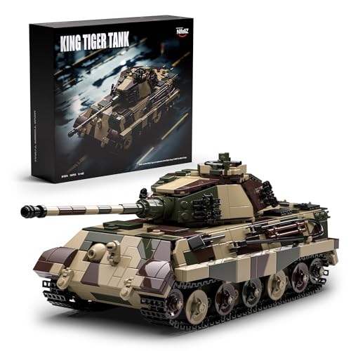 Nifeliz King Tiger Tank Building Set WW2 Military Tank Model Toy for Adults Collectible Army Display Piece and Gift for Enthusiasts 1267 PCS NF10315 - Image 1