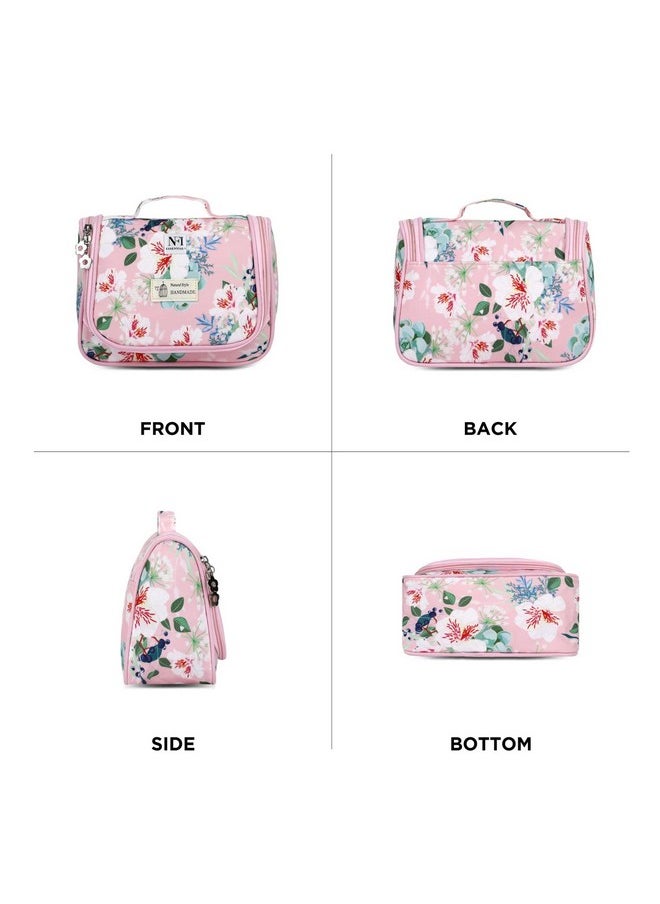 NFI essentials NFI essentials Set of 2 Multifunctional Cosmetic Bag with Hook for Travel, Make up Organiser Storage, Cosmetic Pouch, Vanity Bag for Ladies  - Image 2