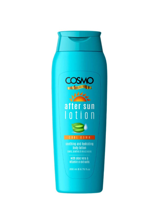 COSMO Cool Down After Sun Soothing & Hydrating Lotion For Unisex, 200ML - Image 1
