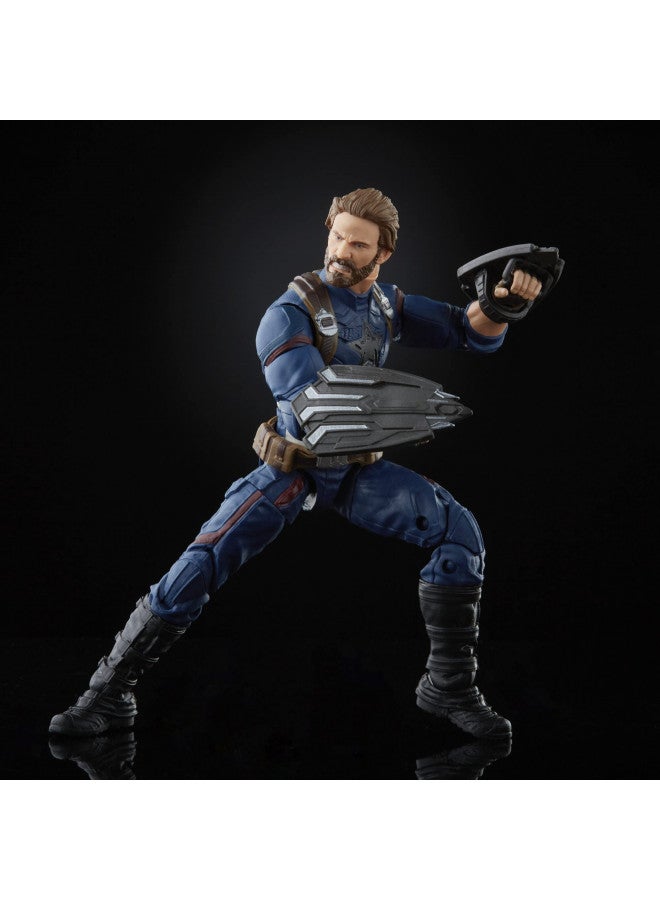 Marvel Hasbro Avengers Infinity Hasbro Legends Series, 15 cm Captain America Action Figure, Premium Design, Includes 5 Accessories, Multi-Colour, F01855L0 - Image 5