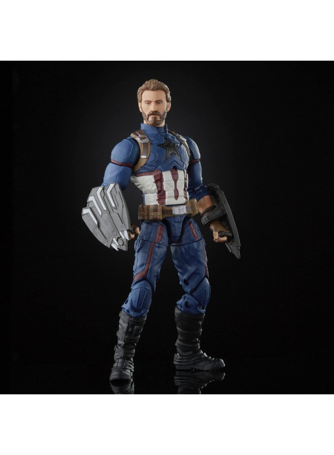Marvel Hasbro Avengers Infinity Hasbro Legends Series, 15 cm Captain America Action Figure, Premium Design, Includes 5 Accessories, Multi-Colour, F01855L0 - Image 3