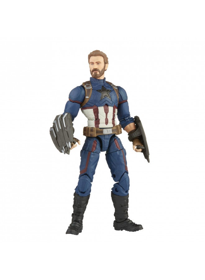 Marvel Hasbro Avengers Infinity Hasbro Legends Series, 15 cm Captain America Action Figure, Premium Design, Includes 5 Accessories, Multi-Colour, F01855L0 - Image 1