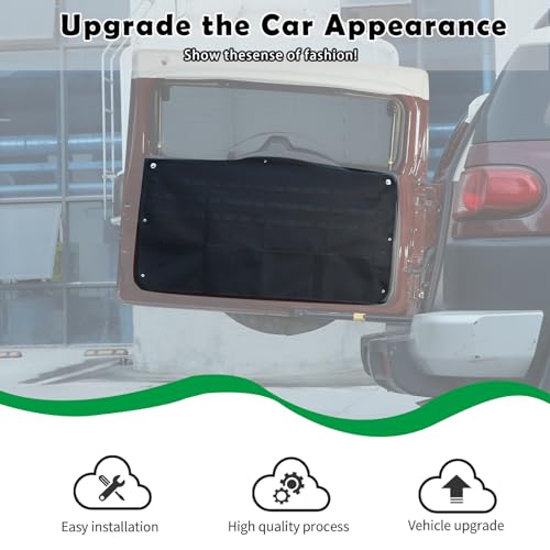 HAPPYHORSE FJ Cruiser 2007-2021 Tailgate Storage Bag, Black, 3-Compartment, Scratchproof, Car Trunk Organizer - Image 2