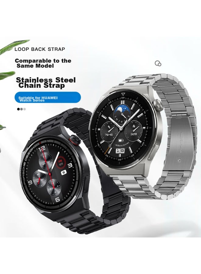 Tinker Xiaopijiang Compatible Metal Watch Band For Huawei Watch 4 Pro, Gt5 Pro, Gt4, Gt3 Pro, Watch 3 Pro, Extraordinary Master Watch, Stainless Steel Chain Strap - Image 2