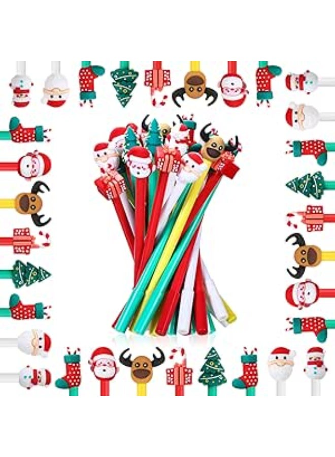 Value Pack: You will receive 25 Christmas pens, each pen measuring approximately 7.6 inches in length. This is a sufficient quantity to meet your needs and makes a nice gift for school activities or Christmas party supplies, enough for your daily use.