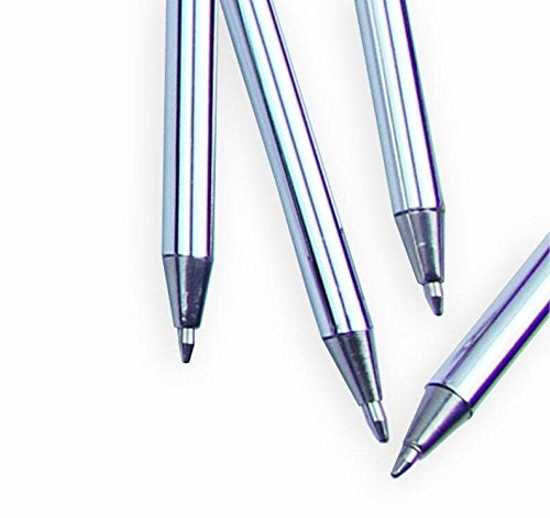 OPENDGO Natural Feather Quill Ballpoint Pen Black Ink Vintage Feather Quill Refined Plated Rod Quill Ballpoint Pen for Student School Writing,Wedding Signing Pen - Image 3