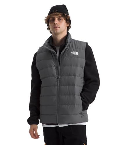 THE NORTH FACE سترة عازلة للرجال من نورث فيس أكونكاجوا 3 مقاومة للرياح ومقاومة للماء 600 حشو من ريش الماء لون لؤلؤي مدخن كبير - Image 1