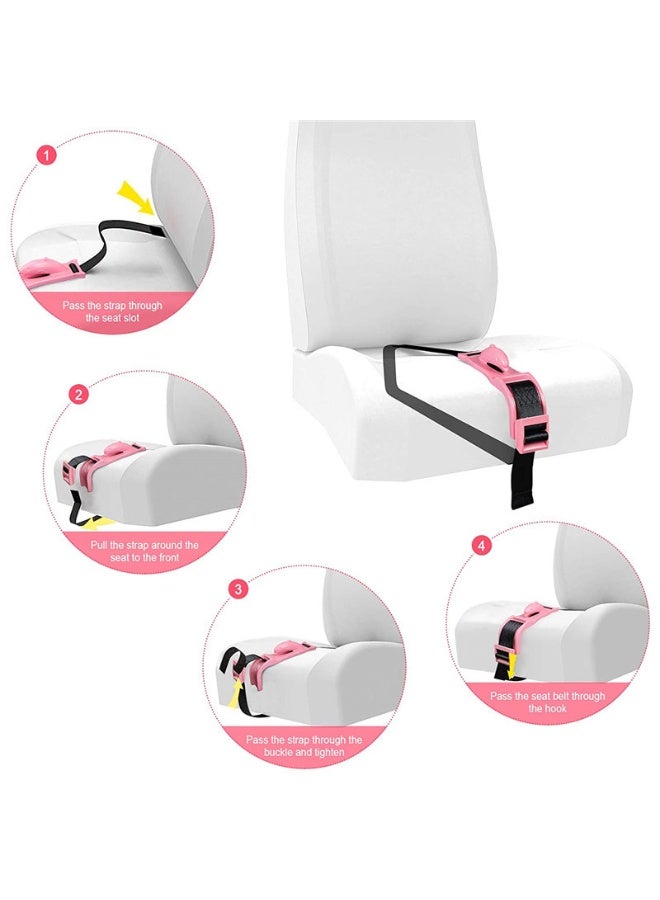 Pregnancy Car Seat Belt Adjuster | Pregnancy Seat Belt Stabilizer for Safe & Comfortable Travel – Protects Belly & Fetus, Easy to Install, Universal Fit—Pink - Image 1