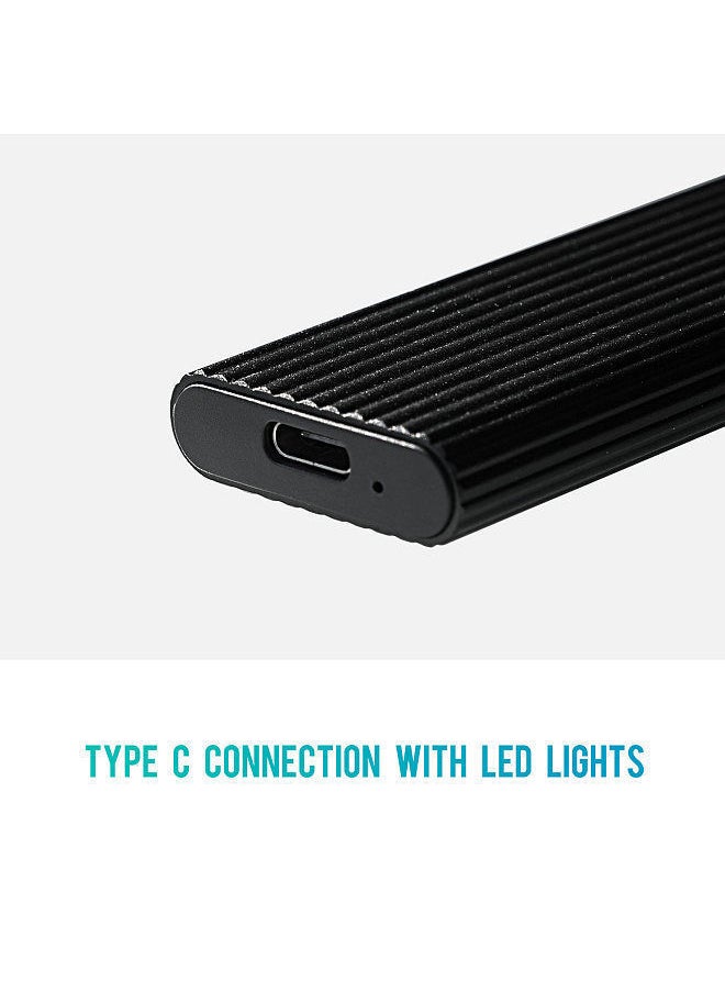 Generic M.2 SATA NVME to USB 3.1 Hard Drive Enclosure Dual Protocol 10Gbps Aluminum Alloy Shell No Need  - Image 2