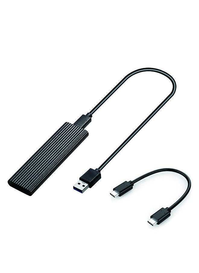 Generic M.2 SATA NVME to USB 3.1 Hard Drive Enclosure Dual Protocol 10Gbps Aluminum Alloy Shell No Need  - Image 1