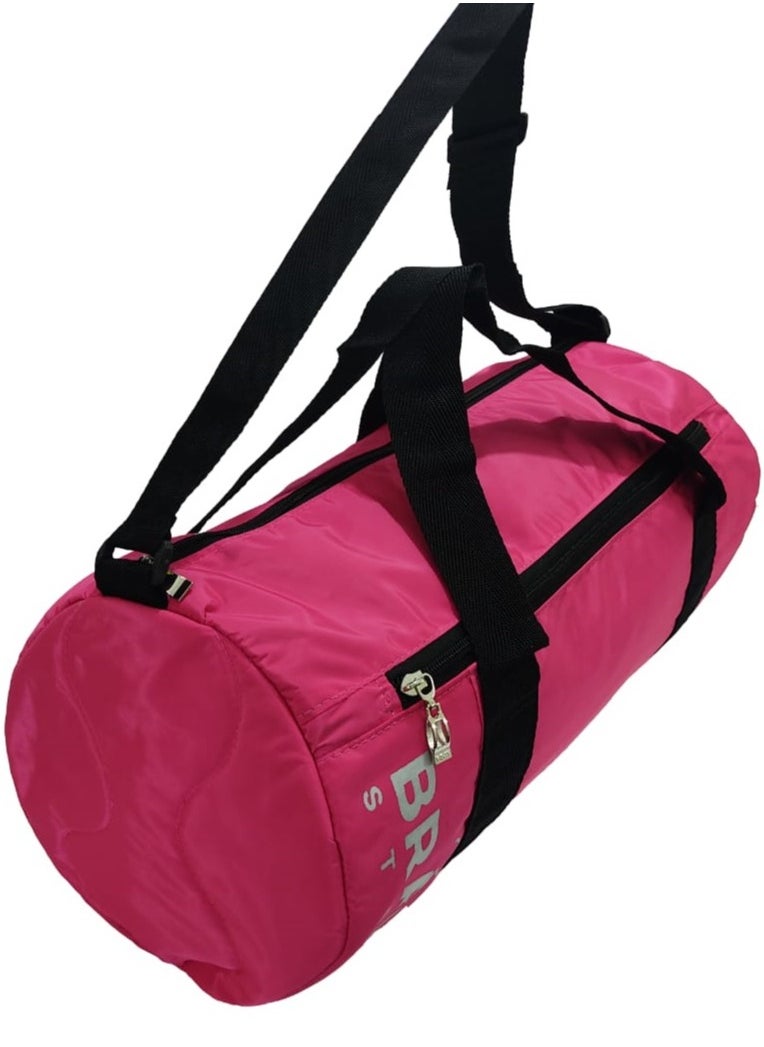 Canvas Large Duffle Gym Bag  -Brand Stores- Pink
